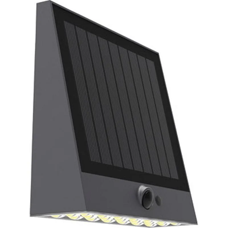 Compra APLIQUE SOLAR RAKSA 1000LM 4000K 5.2W NEGRO IP54 CRISTALRECORD 43-009-05-180 al mejor precio