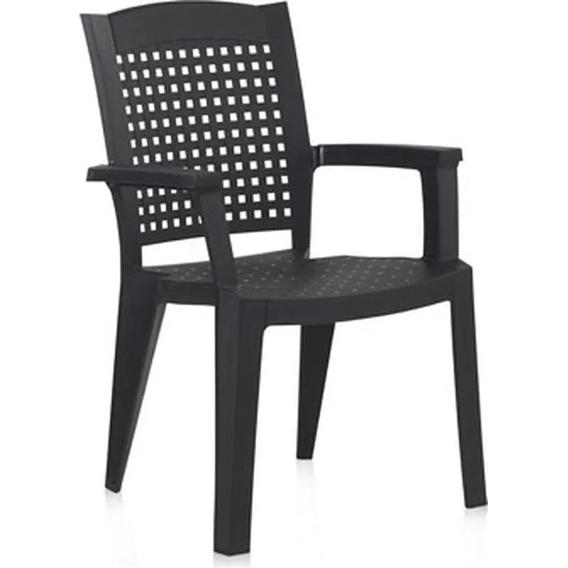 Compra SILLON RESINA APILABLE METAL ANTRACITA SHAF 55117 al mejor precio