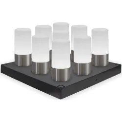 Compra LAMPARA SOBREMESA MAIA BATERIA RECARGABLE 19 X 9 CM 100 LM RGB GRIS ESPACIAL NEWGARDEN LUMMAI019GEWLNW al mejor precio