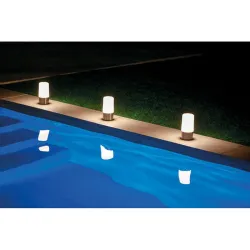 Compra LAMPARA SOBREMESA MAIA BATERIA RECARGABLE 19 X 9 CM 100 LM RGB GRIS ESPACIAL NEWGARDEN LUMMAI019GEWLNW al mejor precio