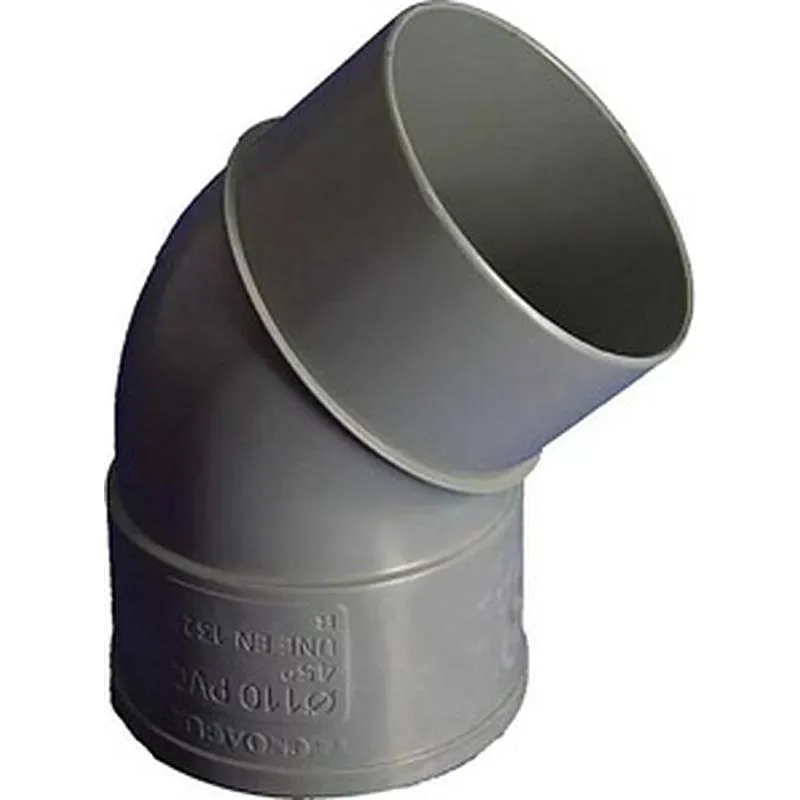 Compra CODO EVACUACION PVC M-H 45º diametro 50MM HIDROTECNOAGUA 52032 al mejor precio