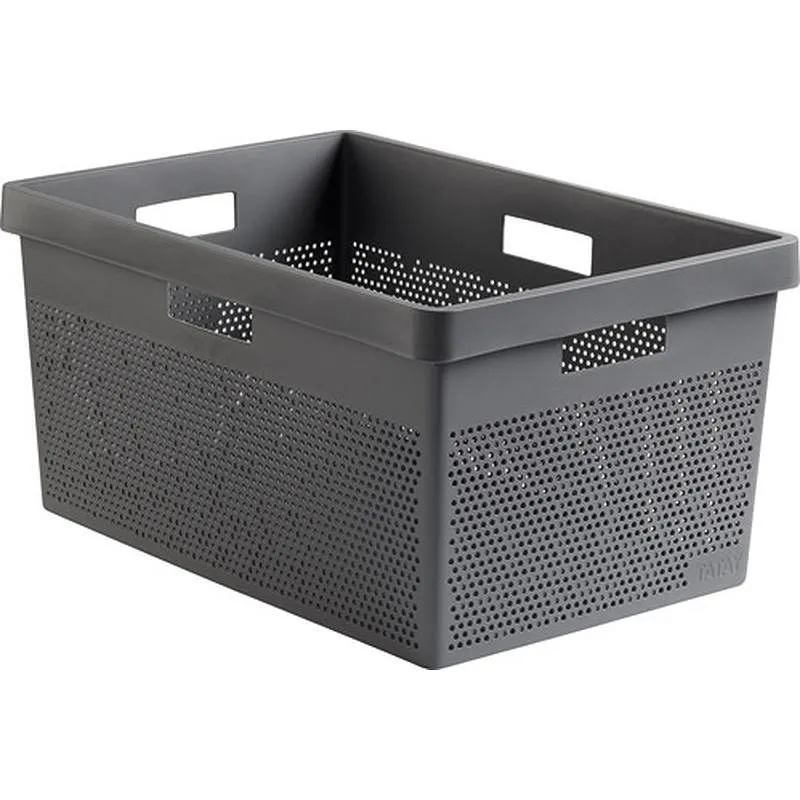 Compra CESTA ORDENACION BOHOOL 40 L GRIS ANTRACITA TATAY 1042114 al mejor precio