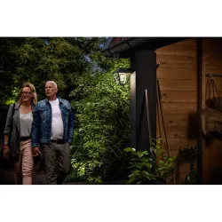 Compra APLIQUE DESCENDENTE ALPENGLOW NEGRO IP 44 SIN BOMBILLA PHILIPS 915005382101 al mejor precio