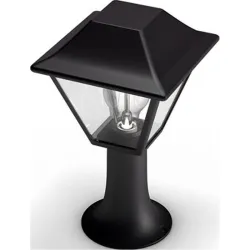 Compra SOBREMURO ALPENGLOW NEGRO IP 44 SIN BOMBILLA PHILIPS 915005382201 al mejor precio