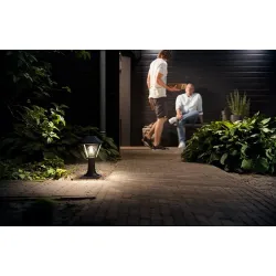 Compra SOBREMURO ALPENGLOW NEGRO IP 44 SIN BOMBILLA PHILIPS 915005382201 al mejor precio