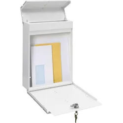 Compra BUZON EXTERIOR ACERO FLYSCH BLANCO 27,5 X 36,5 X 10 CM ARREGUI E6921 al mejor precio
