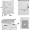 Compra BUZON EXTERIOR ACERO/INOX FLYSCH ANTRACITA/INOX 27,5 X 36,5 X 10 ARREGUI E6925 al mejor precio