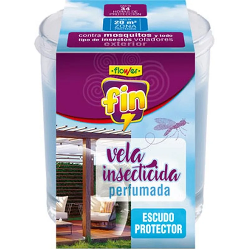 Compra VELA INSECTICIDA VASO CRISTAL FLOWER 1-20590 al mejor precio