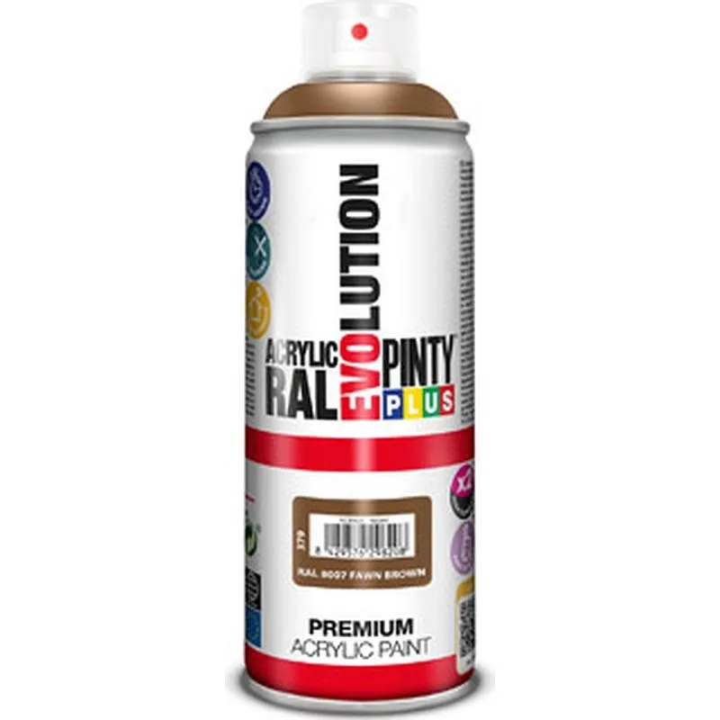 Compra PINTURA SPRAY ACRILICA EVOLUTION BRILLO 520 CC RAL 8007 PARDO CORZO PINTYPLUS 379 al mejor precio