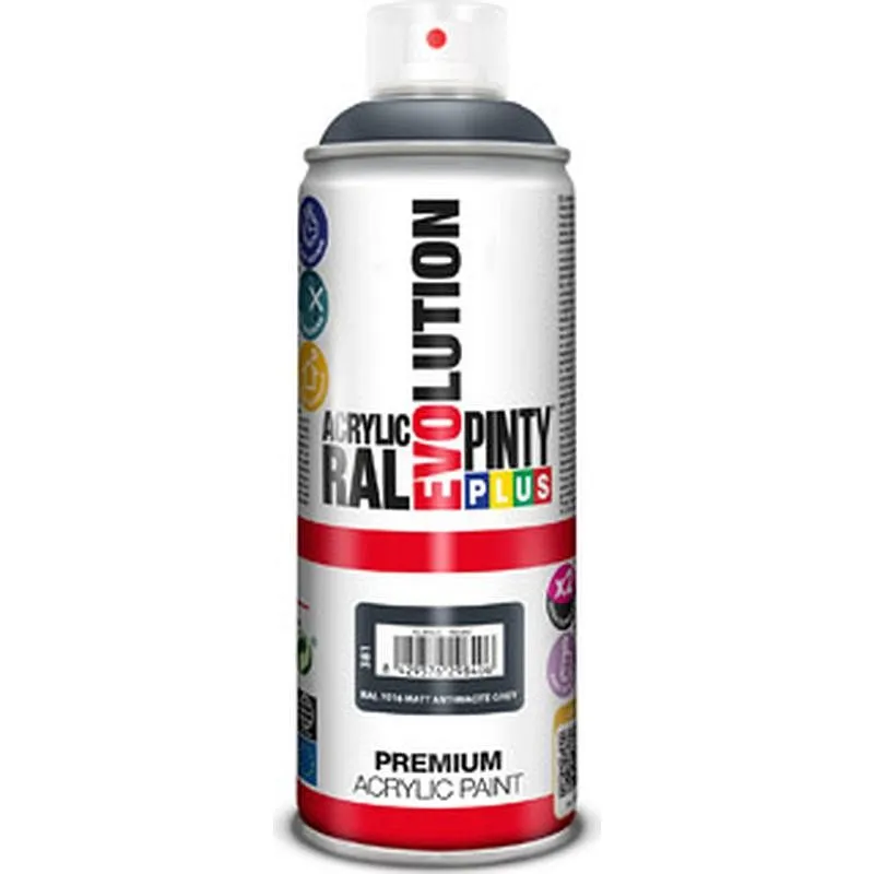 Compra PINTURA SPRAY ACRILICA EVOLUTION MATE 520 CC RAL 7016 GRIS ANTRACITA PINTYPLUS 381 al mejor precio