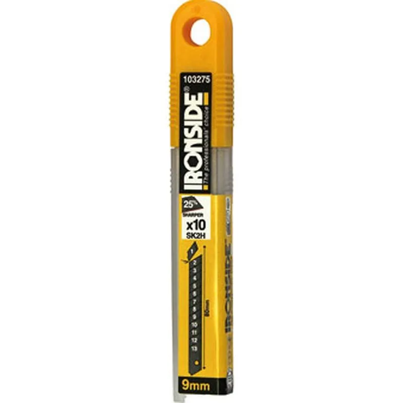 Compra CUCHILLA PARA CUTER SK2H 10 UDS 9 MM. IRONSIDE 103275 al mejor precio