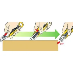 Compra CUTER TPR SEMIAUTOMATICO Y AUTORETRACTIL SEGURIDAD CUCHILLA TRAPEZOIDAL 60 MM SK2H IRONSIDE 103386 al mejor precio