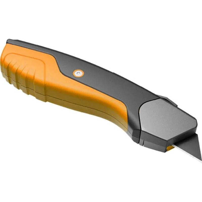 Compra CUTER ABS+TPR AUTOMATICO Y AUTORETRACTIL SEGURIDAD CUCHILLA TRAPEZOIDAL 60 MM SK2H IRONSIDE 103387 al mejor precio