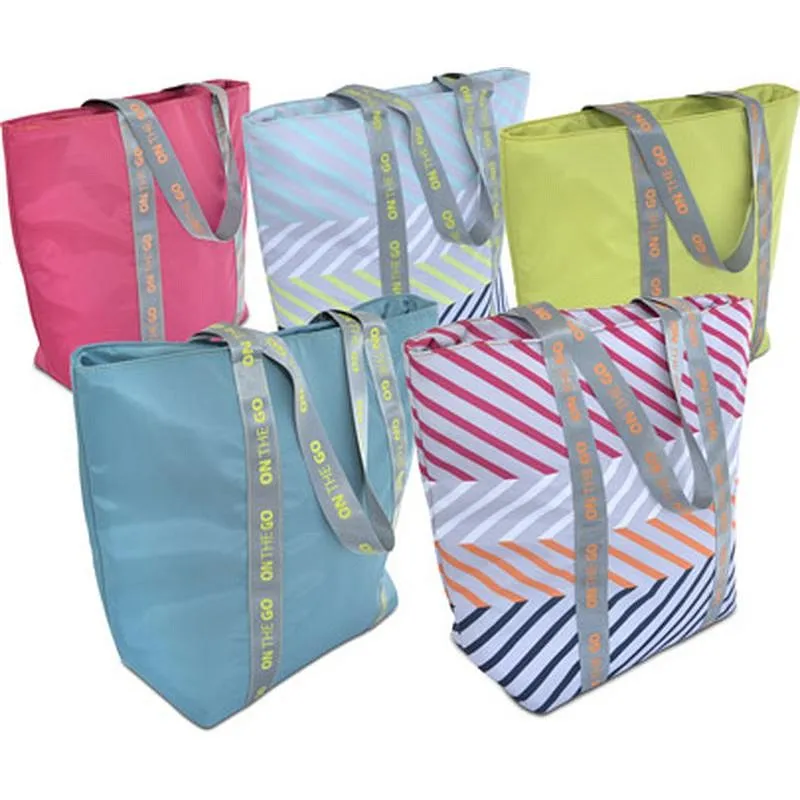 Compra BOLSA PORTA ALIMENTOS SHOPPER MAXI FLUOR SURTIDAS 5 COLORES IRIS 9039-TS al mejor precio