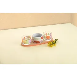 Compra BANDEJA APERITIVOS 3 CUENCOS MULTIMATERIAL KALEIDO 2 BOL CRISTAL 1 PORCELANA SURTIDO KALEIDO 5426594 al mejor precio