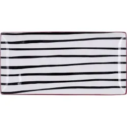 Compra BANDEJA RECTANGULAR DECORADA SURTIDO ZIGZAG BID 30,5 X 15 X 2 CM BIDASOA 5426061 al mejor precio