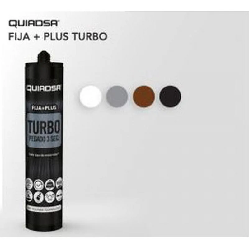 Compra ADHESIVO MONTAJE FIJA+PLUS TURBO 290 ML NEGRO QUIADSA 52503446 al mejor precio