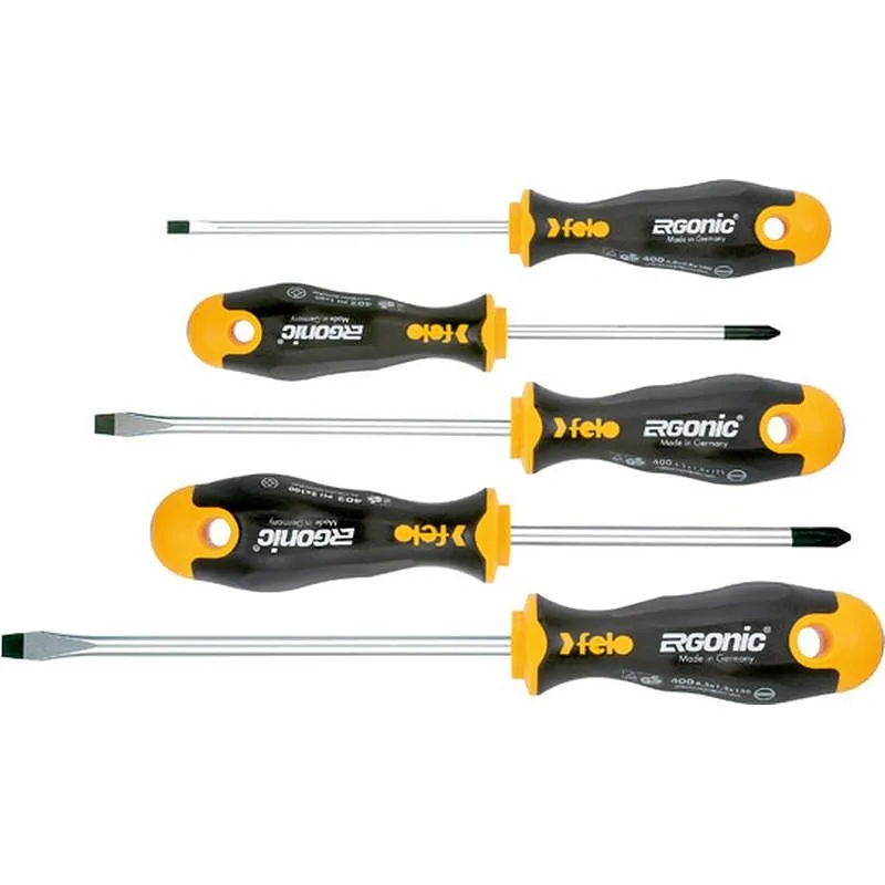 Compra DESTORNILLADORES ERGONIC JUEGO DE 5 PIEZAS FELO 40095118 al mejor precio