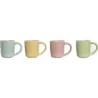 Compra TAZA CAFE PORCELANA COLORES PASTEL SET 4DS 9 CL SURTIDO PC-211447 al mejor precio