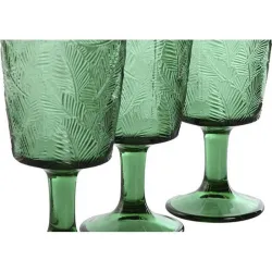 Compra COPA RUSTICA GRABADO HOJAS 28,5 CL VERDE PC-211452 al mejor precio
