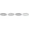 Compra PLATO PORCELANA DECORADO SURTIDO AZUL LLANO 27 CM-SET 4U PC-212731 al mejor precio