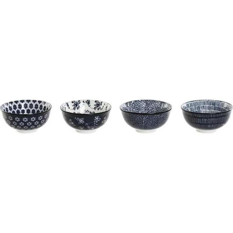 Compra BOL PORCELANA DECORADO AZUL SET 4 UDS diametro 11,5 CM PC-212735 al mejor precio