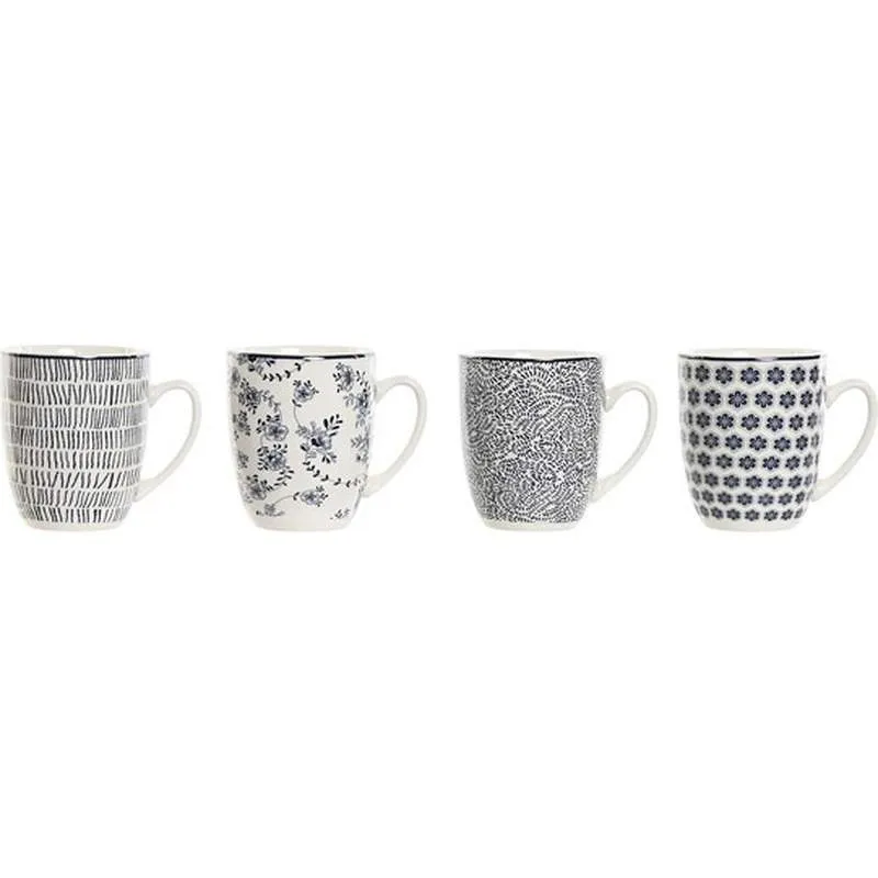 Compra MUG PORCELANA DECORADO SURTIDO AZUL SET 4 UDS 34 CL PC-212736 al mejor precio