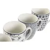 Compra MUG PORCELANA DECORADO SURTIDO AZUL SET 4 UDS 34 CL PC-212736 al mejor precio