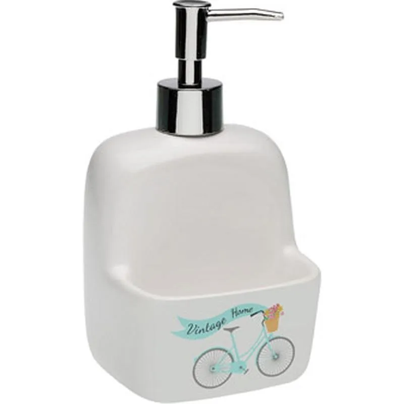 Compra DOSIFICADOR CERAMICA JABON COCINA DECORADO CICLO VERDE VERSA 21440396 al mejor precio