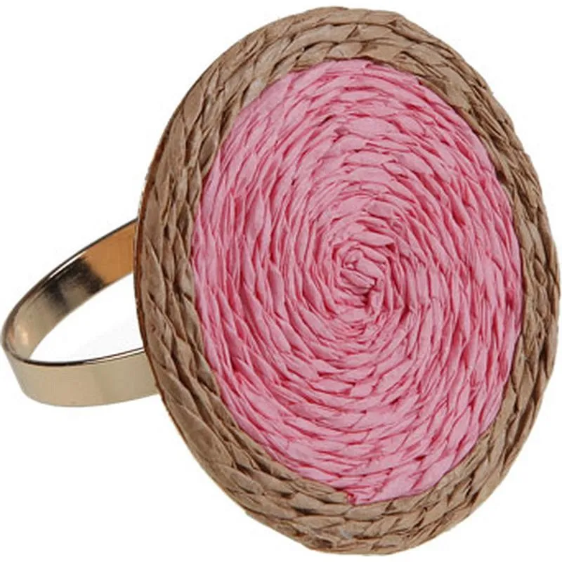 Compra SERVILLETERO METAL FIBRA CIRCULO CORAL VERSA 22400049 al mejor precio