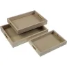 Compra BANDEJAS MADERA MDF SET 3UDS LIGHT VERSA 10831038 al mejor precio