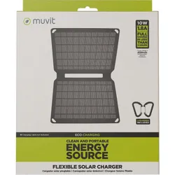 Compra PANEL SOLAR 10W CARGA DISPOSITIVOS MUVIT PARA SMARTPHONE TABLET PORTÁTILES MUVIT MCSCH0001 al mejor precio