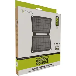 Compra PANEL SOLAR 10W CARGA DISPOSITIVOS MUVIT PARA SMARTPHONE TABLET PORTÁTILES MUVIT MCSCH0001 al mejor precio