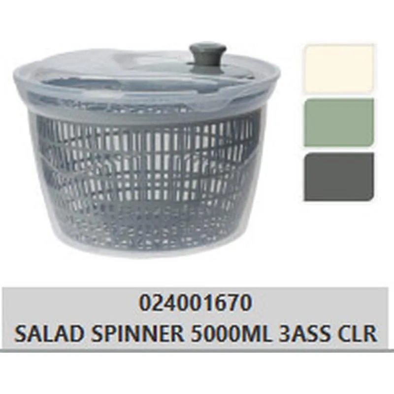 CENTRIFUGADORA ENSALADAS COLD COLORS diametro25 X 17,5 CM - 5L - SURTIDAS IMPORT 024001670