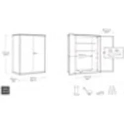 Compra ARCON COBERTIZO EXTERIOR DE RESINA HIGHSTOREPLUS 140 X 73,6 X 170,4 CM KETER 246241 al mejor precio