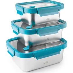 Compra CONTENEDOR ALIMENTOS RECTANGULAR INOX 1250 ML ETERN LACOR 64601 al mejor precio