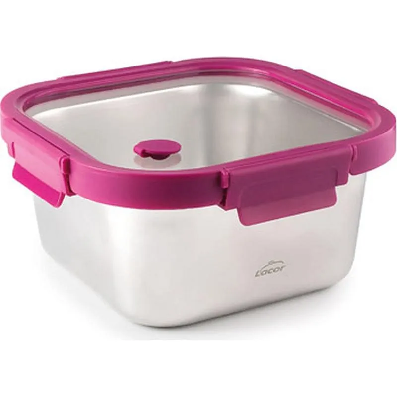 Compra CONTENEDOR ALIMENTOS CUADRADO INOX 1500 ML ETERN LACOR 64604 al mejor precio