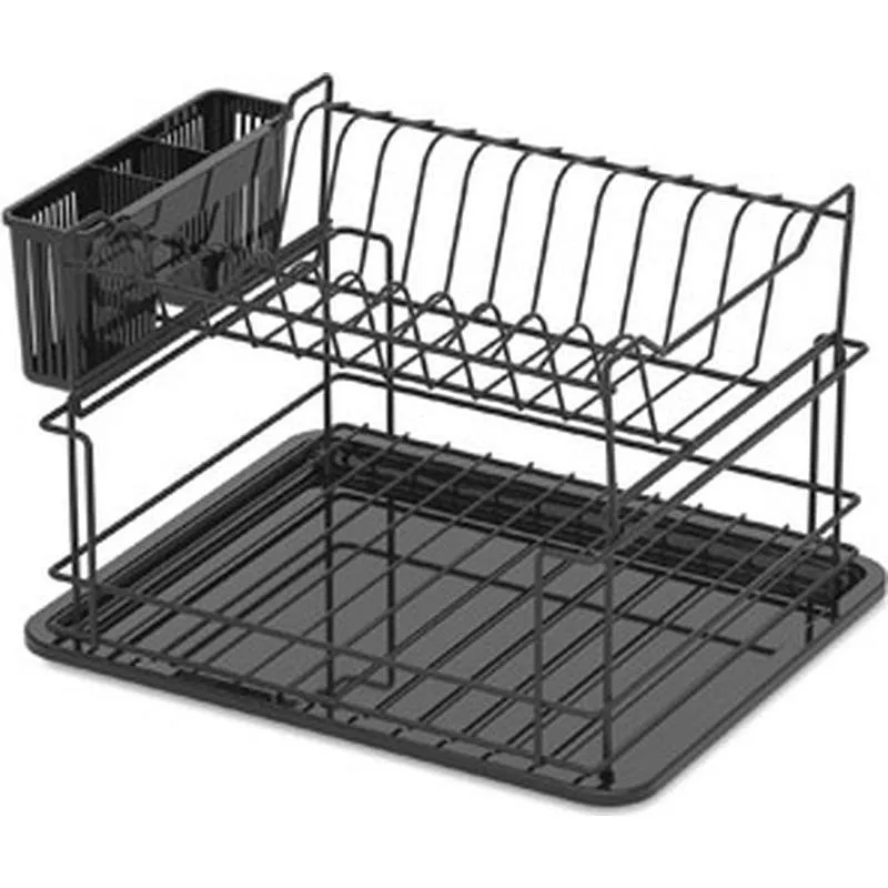 Compra ESCURREPLATOS DOBLE DESMONTABLE 37 X 30 X 24,5CM NEGRO DUETT 998179 501 al mejor precio