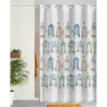 Compra CORTINA BAÑO ESTAMPADO CASITAS 180 X 200 CM POLIESTER ATENAS 292.180X200 al mejor precio