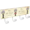 Compra PERCHA PARED PORCELANA LAVANDA 4 4 POMOS BLANCA NESU 9063B35 al mejor precio