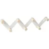 Compra PERCHA PARED MADERA NATURAL 330 MM 7 GANCHOS BLANCA NESU 9604BLHN al mejor precio