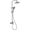 Compra COLUMNA DUCHA CORAL MONOMANDO TITANIO CON ROCIADOR REDONDO ARTIC 48548 al mejor precio