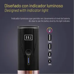 Compra CAFETERA PORTATIL A BATERIA USB 80 ML NEGRA BOJ 05204504 al mejor precio
