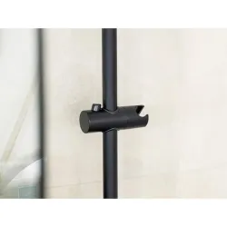 Compra SOPORTE AJUSTABLE CABEZAL DUCHA NEGRO LIBERTA WENKO 25471100 al mejor precio