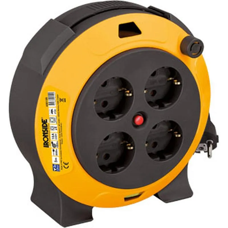 Compra ENROLLACABLE CASSETE DOMEST H05VV-F 1.5MM2 4 T SCH 5MT 16A 230W IRONSIDE 400159 al mejor precio