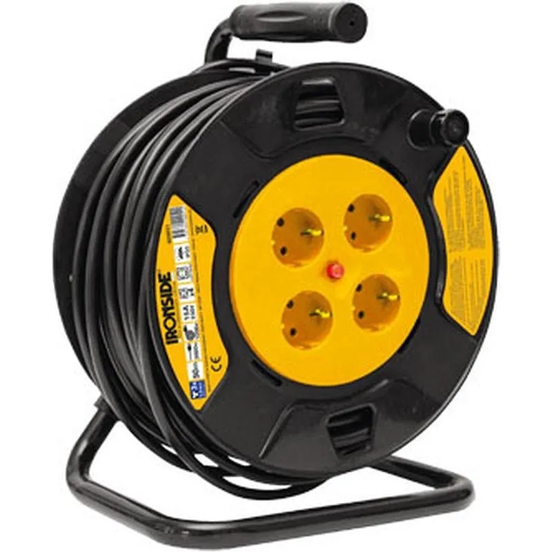 Compra ENROLLACABLE 4 TOMAS IP20 3 X 1.5 MM2 50 MTS H05VV-F PROTECCION TERMICA IRONSIDE 400051 al mejor precio