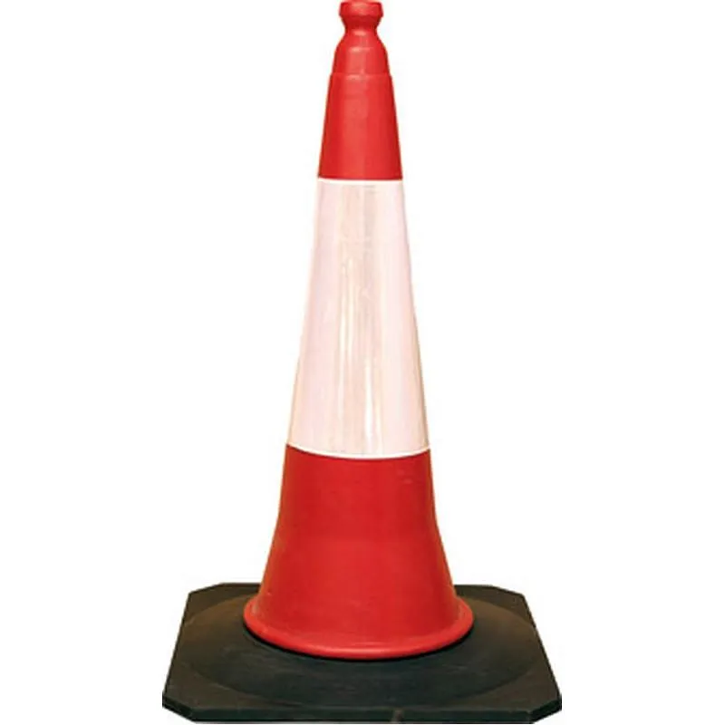 Compra CONO SEÑALIZACIÓN BANDA REFLECTANTE 75CM POLIETILENO-CAUCHO S21 AC-002-75 al mejor precio