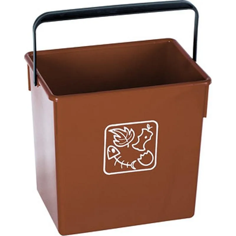 Compra CUBETA RECICLAR ORGANICO CON ASA 12L MARRON FERVIK 428 al mejor precio