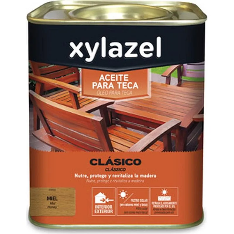 Compra ACEITE TECA PROTECTOR AL AGUA 750 ML MIEL XYLAZEL 5840256 al mejor precio