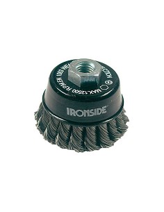 Compra Cepillo taza pua trenzada acero m14 diámetro 65/0.30 IRONSIDE 243005 al mejor precio